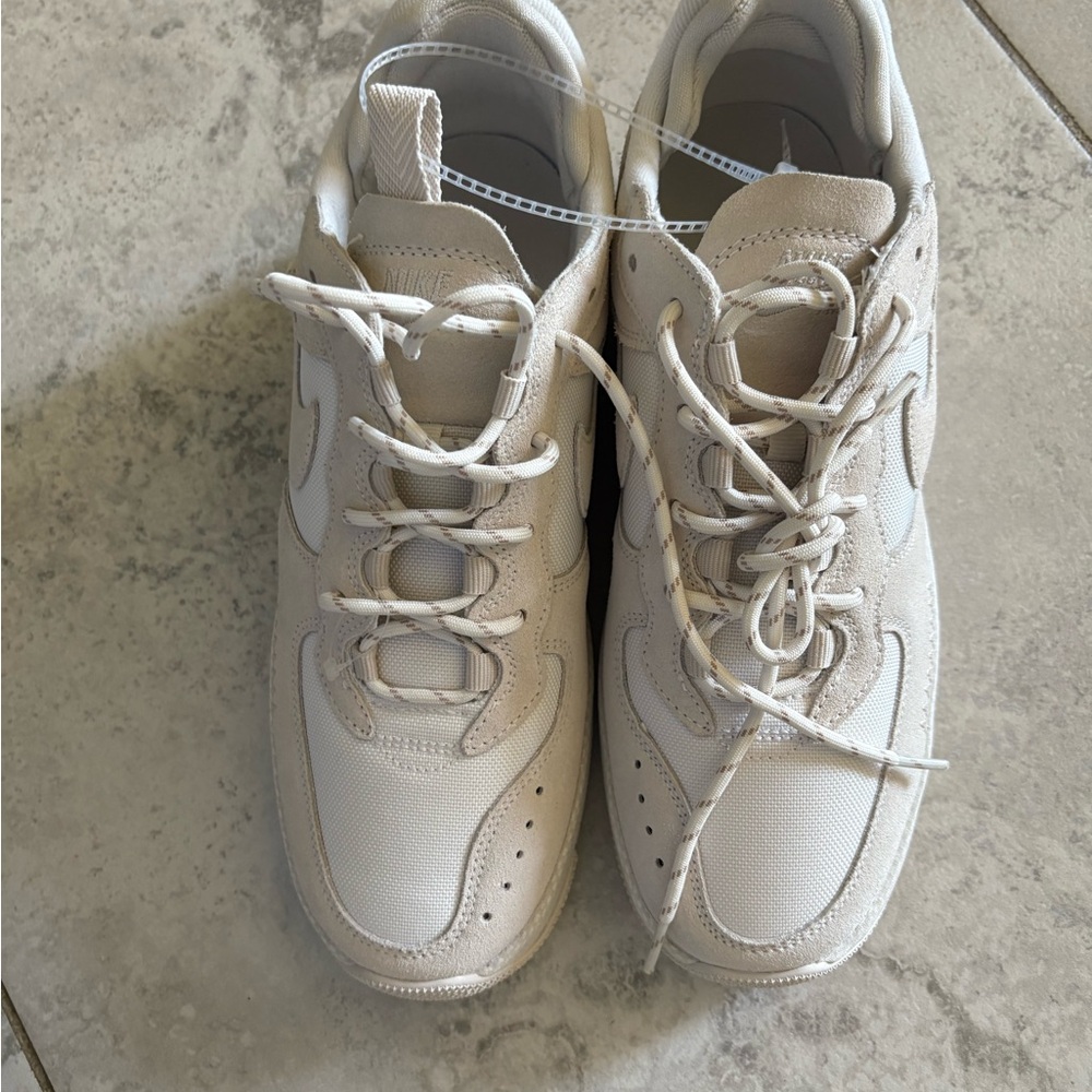 Nike Women’s Air Force 1’s Cream Athletic Sneakers